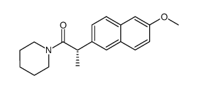 (S)-1-<2-(6-methoxy-2-naphthyl)propionyl>piperidine Structure