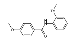 o-methyltelluro-N-(p-methoxybenzoyl)aniline结构式
