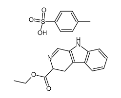 ethyl L-3,4-dihydro-β-carboline-3-carboxylate 4-toluenesulfonic acid salt结构式