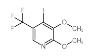 4-碘-2,3-二甲氧基-5-(三氟甲基)吡啶结构式