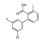 2-(3-chloro-5-fluorophenyl)-6-methylbenzoic acid Structure