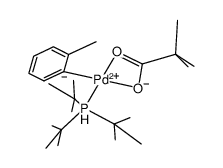 Pd[P(tBu)3](o-tolyl)(OPiv)结构式
