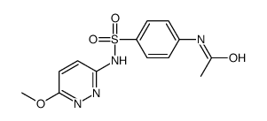 4'-(6-methoxypyridazin-3-ylsulphamoyl)acetanilide structure