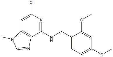 6-chloro-N-(2,4-dimethoxybenzyl)-1-methyl-1H-imidazo[4,5-c]pyridin-4-amine Structure