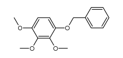 1-benzyloxy-2,3,4-trimethoxybenzene结构式