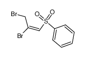 (E)-2,3-Dibromo-1-(phenylsulfonyl)-1-propene结构式