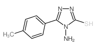 4-氨基-5-对甲苯基-4H-[1,2,4]噻唑-3-硫醇结构式
