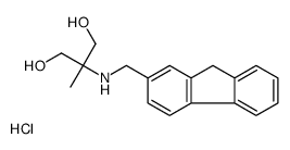 2-(9H-fluoren-2-ylmethylamino)-2-methyl-propane-1,3-diol hydrochloride结构式