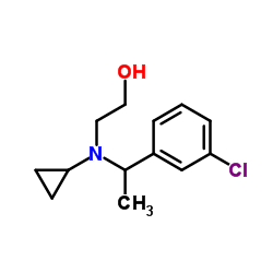 2-{[1-(3-Chlorophenyl)ethyl](cyclopropyl)amino}ethanol结构式