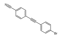 4-[2-(4-bromophenyl)ethynyl]benzonitrile结构式