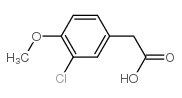 3-Chloro-4-methoxyphenylacetic Acid Structure