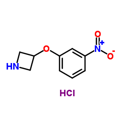 3-(3-硝基苯氧基)氮杂丁烷盐酸盐结构式