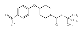 4-(4-硝基苯氧基)四氢-1(2H)-吡啶羧酸叔丁酯结构式