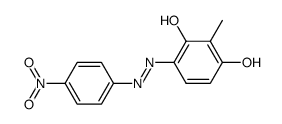 2-methyl-4-(4-nitrophenylazo)resorcinol Structure