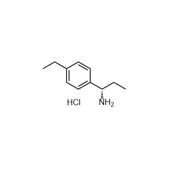 (S)-1-(4-乙基苯基)丙-1-胺盐酸盐结构式