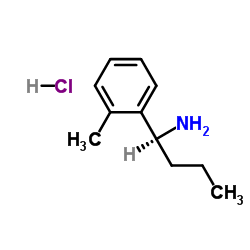 (S)-1-(邻甲苯基)丁烷-1-胺盐酸盐结构式