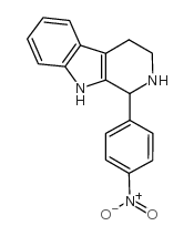 1-(4-硝基苯基)-2,3,4,9-四氢-1H-beta-咔啉结构式