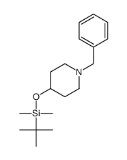 1-benzyl-4-{[tert-butyl(dimethyl)silyl]oxy}piperidine结构式