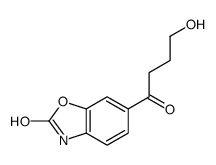 6-(4-hydroxybutanoyl)-3H-1,3-benzoxazol-2-one结构式