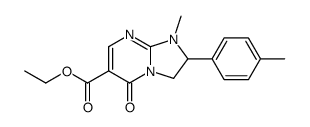 ethyl 1-methyl-2-(4-methylphenyl)-5-oxo-2,3-dihydroimidazo[1,2-a]pyrimidine-6-carboxylate Structure