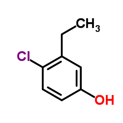 4-氯-3-乙基苯酚结构式