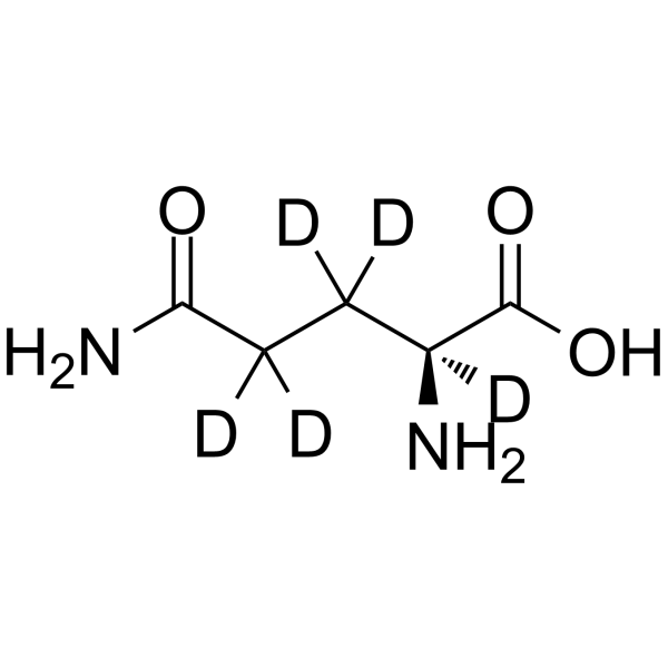 L-谷氨酰胺-D5结构式