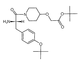 t-butyl [[1-[3-(p-t-butoxyphenyl)-L-alanyl]-4-piperidinyl]oxy]acetate Structure