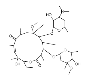 (10E)-10,11-Didehydro-11-deoxy-6-O-methylerythromycin structure
