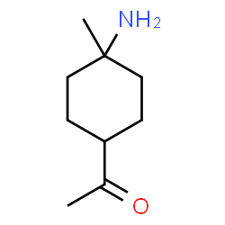 Ethanone, 1-(4-amino-4-methylcyclohexyl)-, trans- (9CI) Structure
