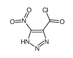 1H-1,2,3-Triazole-4-carbonyl chloride, 5-nitro- (9CI) Structure