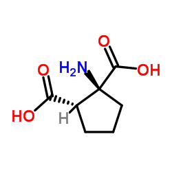 (±)-1-氨基环戊烷-顺式1,2-二甲酸结构式