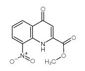 8-硝基-4-氧代-1,4-二氢喹啉-2-羧酸甲酯结构式