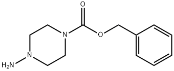4-氨基哌嗪-1-甲酸苄酯结构式