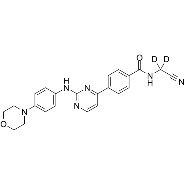 Momelotinib-d2结构式