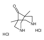 1,5-二甲基-3,7-二氮杂双环[3.3.1]-9-壬酮双盐酸盐结构式