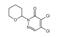 4,5-二氯-2-(四氢-2H-吡喃-2-基)哒嗪-3(2H)-酮结构式
