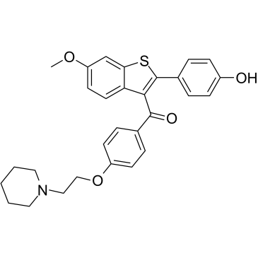 Raloxifene 6-Monomethyl Ether结构式