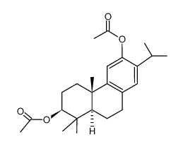 Abieta-8,11,13-triene-3β,12-diol diacetate结构式