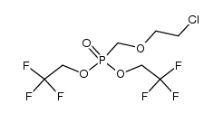 bis(2,2,2-trifluoroethyl) [(2-chloroethoxy)methyl]phosphonate Structure