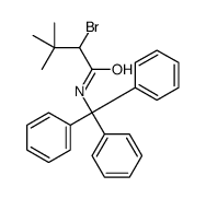 2-bromo-3,3-dimethyl-N-tritylbutanamide结构式