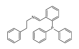 1-(2-diphenylphosphanylphenyl)-N-(2-phenylethyl)methanimine结构式