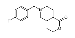 乙基 1-(4-氟-苯甲基)-哌啶-4-羧酸酯结构式