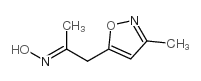 2-Propanone,1-(3-methyl-5-isoxazolyl)-,oxime(8CI) structure