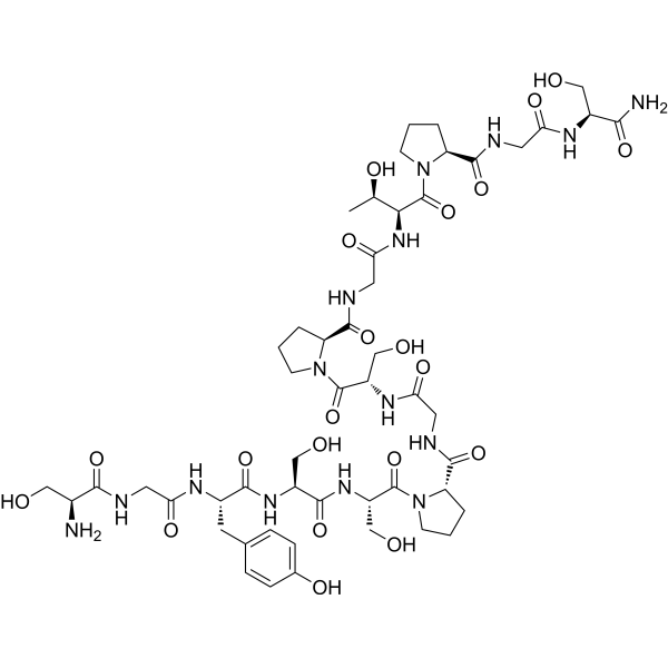 Tau Peptide (512-525) amide trifluoroacetate salt Structure
