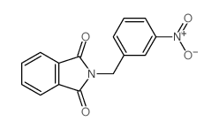2-[(3-nitrophenyl)methyl]isoindole-1,3-dione结构式