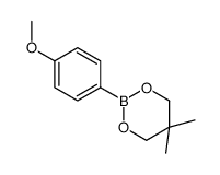 4-methoxyphenylboronic acid 2,2-dimethyl-1,3-propanediol ester Structure