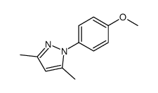 1-(4-methoxyphenyl)-3,5-dimethyl-1H-pyrazole结构式