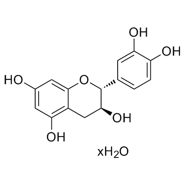 (+)-Catechin hydrate structure