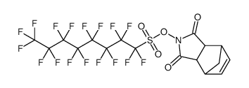 N-[(perfluorooctanesulfonyl)oxy]-5-norbornene-2,3-dicarboximide结构式