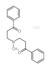 1-Propanone,3,3'-(methylimino)bis[1-phenyl-, hydrochloride结构式